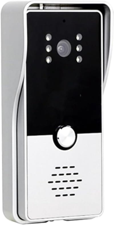 Video Intercom Systeem - Deurbel Camera - Veiligheid Thuis - Bidirectionele Communicatie - 7 Inch Scherm - Zwart
