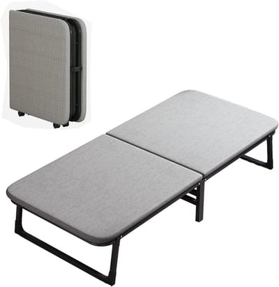 Vouwbed met Matras - Opklapbed Gastenbed - Extra Slaapplek Creëren - Geen Installatie Nodig - 182x60x37cm - One Color