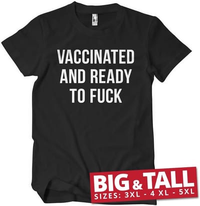 Hybris T-shirt 'Vaccinated And Ready To F*Ck' T-shirt SH-1-16079-H59-12