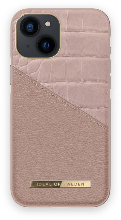 iDeal of Sweden Fashion Case Atelier iPhone 13 Mini Rose Smoke Croco