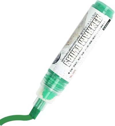 Verfstiften Steen - Graflettering Stift - Decoreren Buiten - Weerbestendige Inkt - 85 mm - Groen