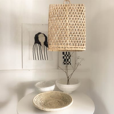 Lamp - Hanglamp - Hanenmand Ruit Vierkant XL - Little Lofts