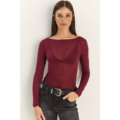 Katoenen Transparante Blouse
