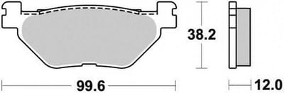 Malossi-remblok voor Yamaha 530 T-Max scooter 2012 tot 2018 6215030BS / achter nieuw