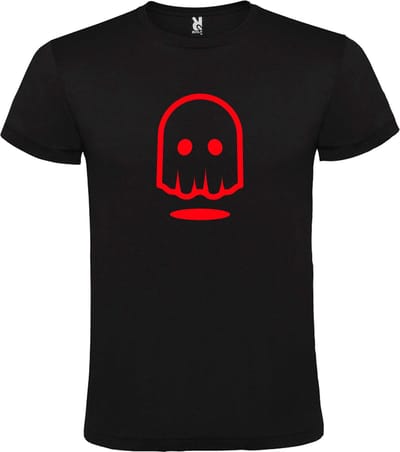 Zwart T-shirt ‘Spookje’ Rood maat XS