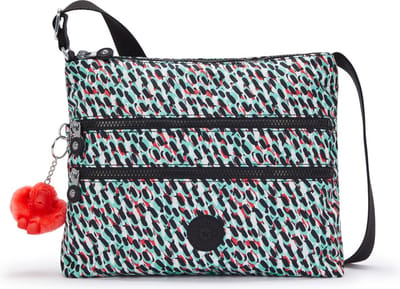 kipling Schoudertas Basic Print Alvar Medium Crossbody Abstract Print Veelkleurig
