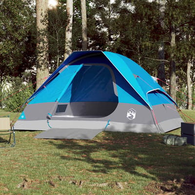 vidaXL - Koepeltent - 4-persoons - waterdicht - blauw