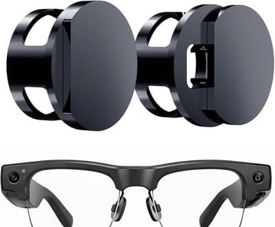 Camera Privacyhoes - Bril Accessoire - Directe Privacy - Intelligent Schuifmechanisme - 2 Stuks - Zwart