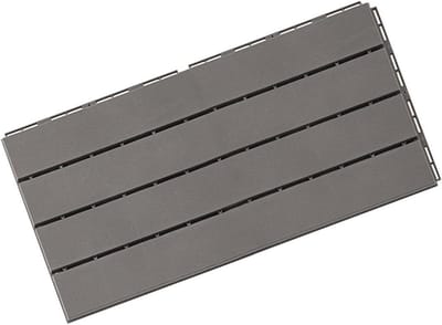 Plastic Vloertegels - Grijpende Dekken - Buiten Verfraaien - In elkaar grijpend Systeem - 60x30 cm - Grijs