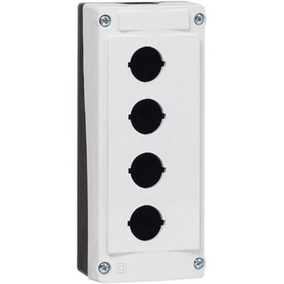 BACO LBX0400 224204 Lege behuizing 4 inbouwplaatsen (l x b x h) 173 x 74 x 47.9 mm Grijs, Zwart 1 stuk(s)
