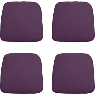 Madison - Zitkussen Wicker Panama purple - Ca. 48x48 cm - Set van 4