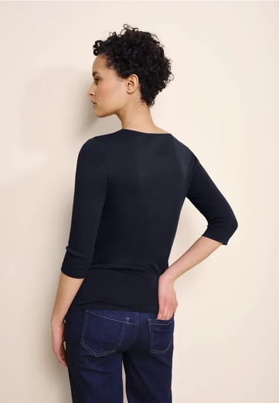 Shirt in effen kleur