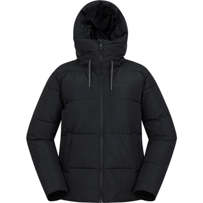 Mountain Warehouse Dames Toasty Korte Gewatteerde Jas (Zwart)