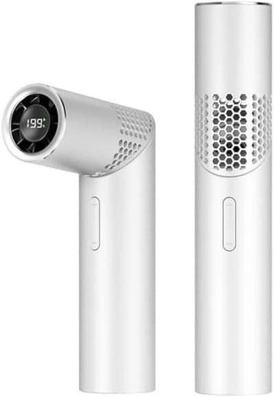 VHV - Handventilator 3000mAh USB-C oplaadbaar met display 1-199 standen voor reizen strand kantoor en outdoor