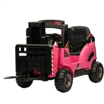 Danky Heftruck - Elektrische Heftruck 12V - Roze - Hefvorken & Pallet - Afstandsbediening - Muziek & USB - Vanaf 3j