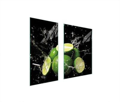 TMK ArtDeko Serie - Snijplank - Gehard Glas - Limoen - 75x52cm