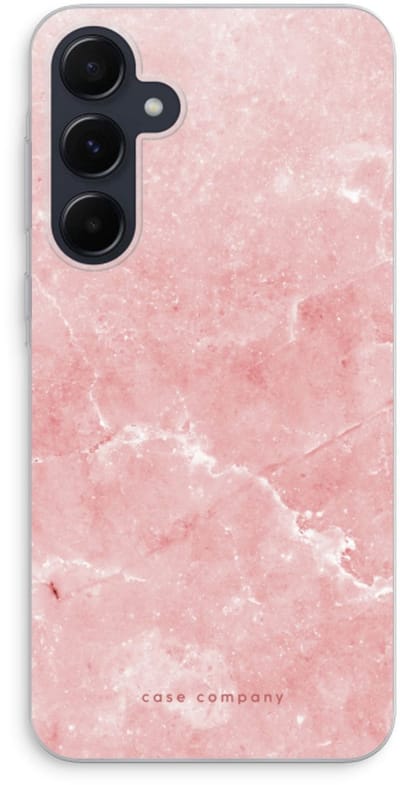 Case Company® - Hoesje geschikt voor Samsung Galaxy A55 hoesje - Roze marmer - Soft Cover Telefoonhoesje - Bescherming aan alle Kanten en Schermrand