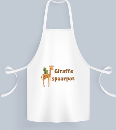 Akyol - giraffe Keukenschort - Giraffe - dieren liefhebbers - leuke cadeau voor iemand die van houdt van giraffen - verjaardagscadeau - kado - gift - 82 bij 71 cm