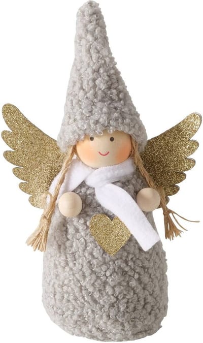 Figur AMIA engel in zachte kleding, hoogte 16 cm