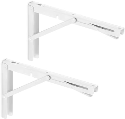 1 Paar klapconsoles for zware lasten 300 x 175 mm wit draagkracht tot 150 kg van SOTECH