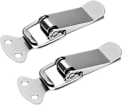 6 stuks Spannverschluss Stainless Steel Chest Fittings, Snap Clasp, Suitable for Doors, Windows, Cupboards and Cabinet Lids, Snap Closure
