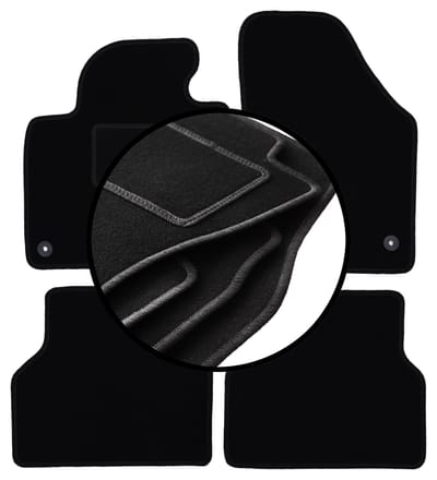 Complete set veloursmatten voor: Volkswagen Tiguan I minivan (2007-2015)