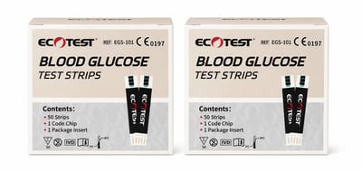 100 stuks Teststrips en Lancetten voor Bloedglucosemeter Ecotest Bloedsuikermeter - Lancetten voor Vingerprikken