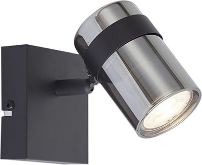 QAZQA gianni - Moderne Plafondspot | Spotje | Opbouwspot - 1 lichts - L 9.5 cm - Zwart - Woonkamer