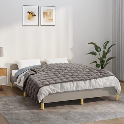 vidaXL - Verzwaringsdeken - 140x200 - cm - 10 - kg - stof - grijs