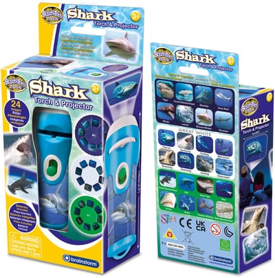 Brainstorm Toys - Shark Torch and Projector - zaklamp en projector haaien
