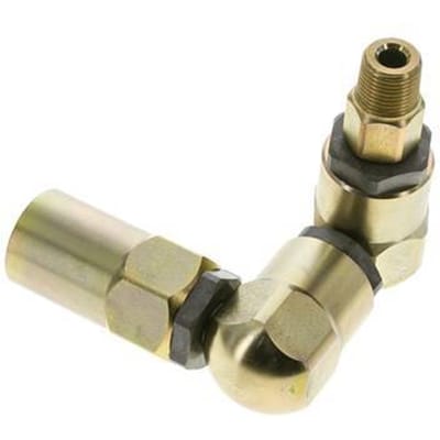 Draaidoorvoer 3/8'' NPT Buitendraad X 1/2'' NPT Binnendraad Z-Vormig Staal FKM 350bar