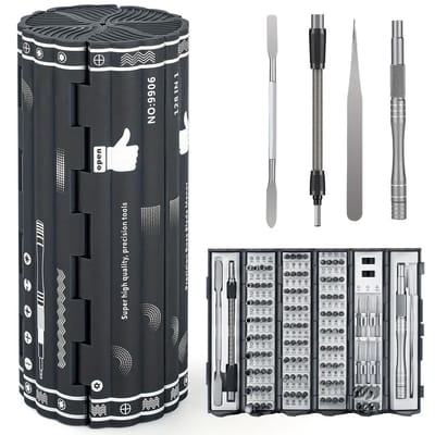 Lzwintrading -128 in 1 Precisie Schroevendraaierset - Magnetisch - Gereedschapset - Schroevendraaiers - Fijnmonteurset - Reparatieset voor Computer, iPhone, iPad, Laptop, PS4, PS5, Xbox, Smartphone, MacBook enz