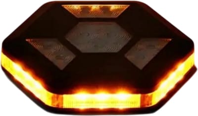 360 Graden Roterend LED Magnetisch Waarschuwingslampje – Oplaadbaar Knipperlicht voor Auto, Verkeersveiligheid, Geel/Wit Flitser, Noodsignaal, Werkverlichting, Veiligheidslicht