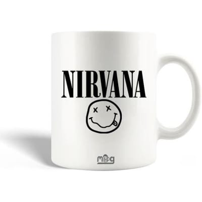 Mug en Céramique Nirvana Groupe de pop Logo Noir