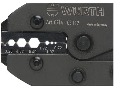 Wurth - 2C-krimptang voor BNC coaxkabelverbinders - Krimptang Voor BNC-coaxconnectoren x 1 st
