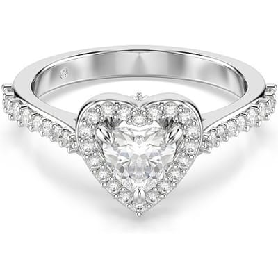 Swarovski Una Dames Ring Metaal - Zilver - 18.50 mm / maat 58