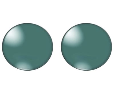 Clip oorbellen -turquoise groen- 2.5 cm- geen gaatje- Charme Bijoux