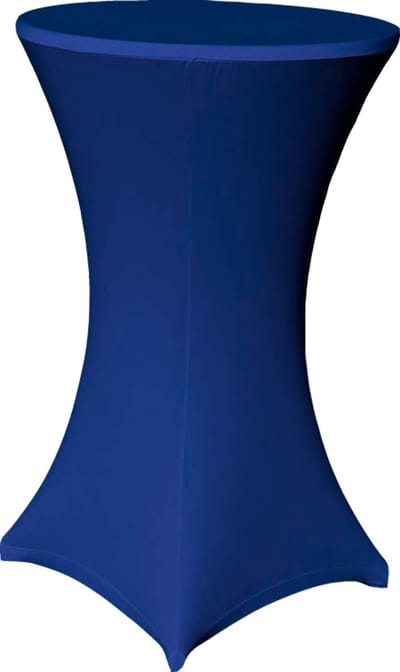 Stretch Statafelhoes Elastisch met Voetlussen voor Bistrotafels Blauw