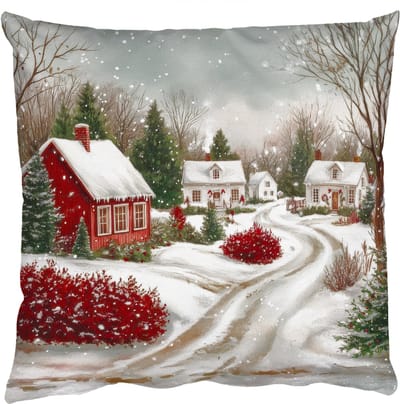 Sierkussens - Kussentjes Woonkamer - 50x50 cm - Kerstsfeer - Landelijk - Rood