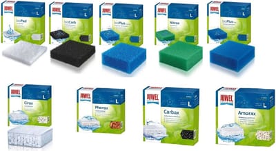 Juwel - Filter spons set - Standaard -Large (L) - 5 soorten + Cirax + Phorax + Cabax + Amorax - Compleete Set - Combideal - Aquarium filtermateriaal - voor Juwel: Rio 300 & Vision 260