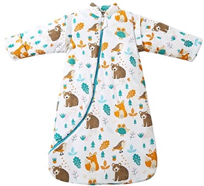 Baby winterslaapzak 3,5 TOG, biologische katoen, voor newborn tot 4 jaar, verschillende maten, schattig ontwerp