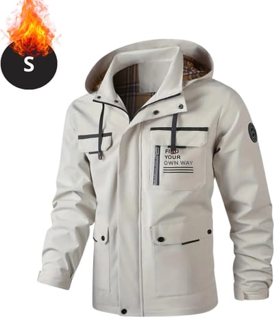 Nivard Windjas Voor Heren - Parka - Lente & Herfst - Jas - Volwassen - Windjack - Windbreaker - Wit - Maat S