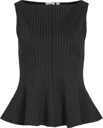 VILA - VIMASTRIBA BOAT NECK S/L TOP/BFS - Dames - Blouses