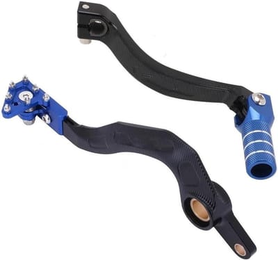 Motorfiets Voetsteunen - Motor Pedaal - Comfortabel Rijden - Groot Contactoppervlak - Set B - Blauw Zwart