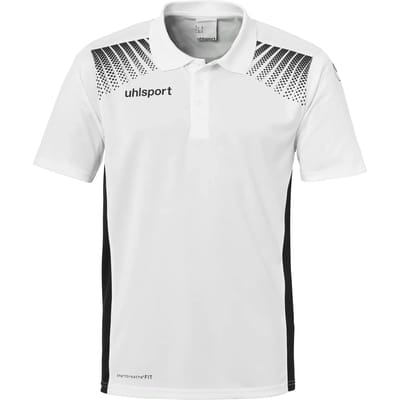 Uhlsport Goal Polo Shirt Wit-Zwart Maat 140