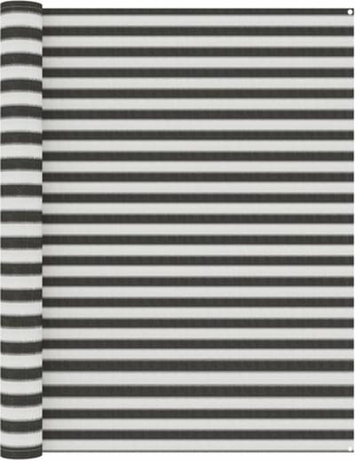 vidaXL - Tenttapijt - 250x200 - cm - antracietkleurig - en - wit