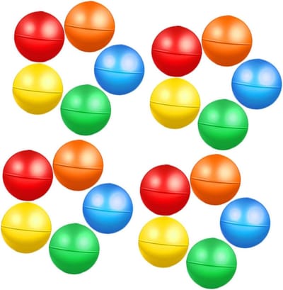 Tekenballen - Kleine capsules - Feestspellen organiseren - Laag geluidsniveau - 100 stuks 4 cm - Diverse kleuren