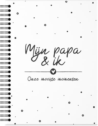 Fyllbooks - Mijn Papa & Ik Invulboek - Cadeau voor Papa, Vaderdag - Dagboek - Herinneringsboekje - 80 Pagina's