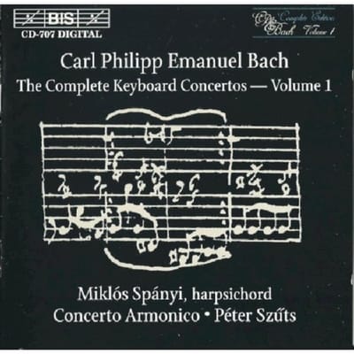 Miklós Spányi, Concerto Armonico - C.P.E. Bach: Keyboard Concertos Vol.1 (CD)
