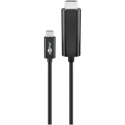 Goobay USB-C naar HDMI kabel - 4K 60Hz / zwart - 1,8 meter